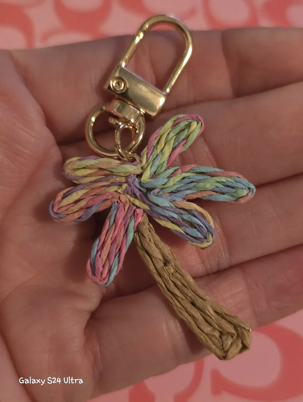 Palm Tree Tropical Beach Theme Bag Charm/ Keychain NEW